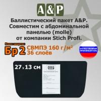Баллистический пакет в абдоминальную панель (MOLLE) от Stich Profi. Класс защитной структуры Бр 2.
