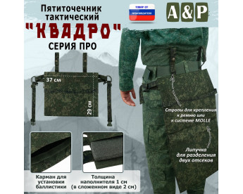 Пятиточечник тактический "Квадро". Серия ПРО. Цвет: ЕМР (цифра).