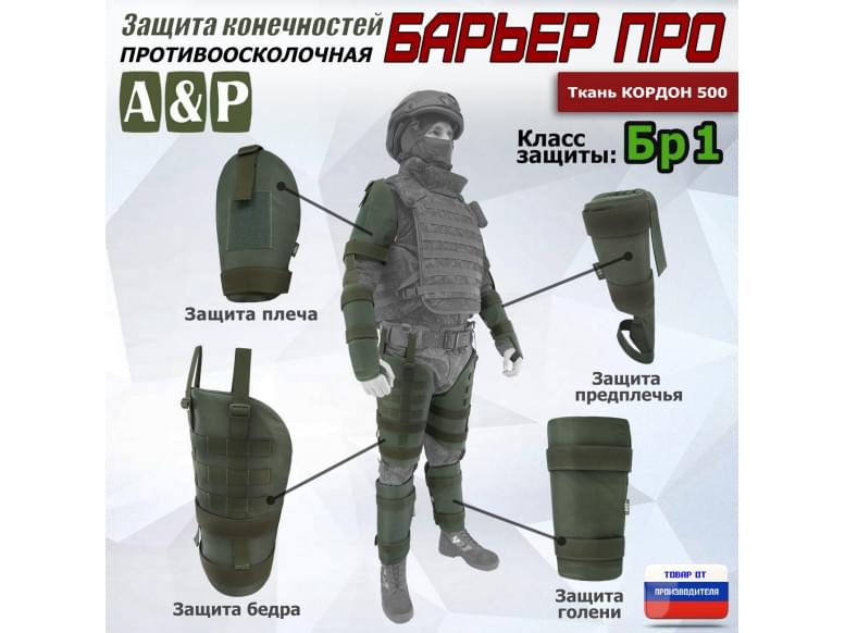 Комплект противоосколочной защиты "Барьер ПРО". Класс защиты Бр 1. 