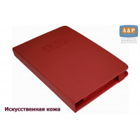 Папка для сервисной книжки и автодокументов "Престиж". Формат А5. Искусственная кожа. Цвет: красный.